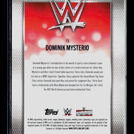 2026 Topps Chrome WWE Dominik Mysterio Steel Cage /37