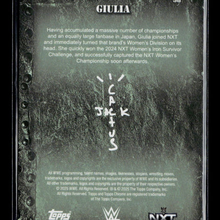 2025 Topps Chrome WWE Giulia /41