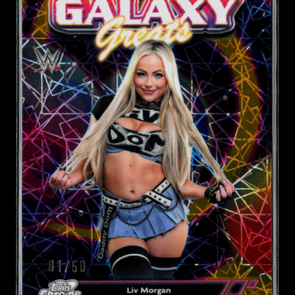 2026 Topps Chrome WWE Liv Morgan #GG-16 Gold 01/50