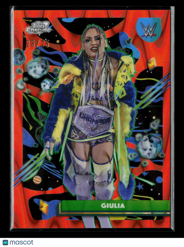 2026 Topps Chrome WWE Giulia #163 Refractor 23/25