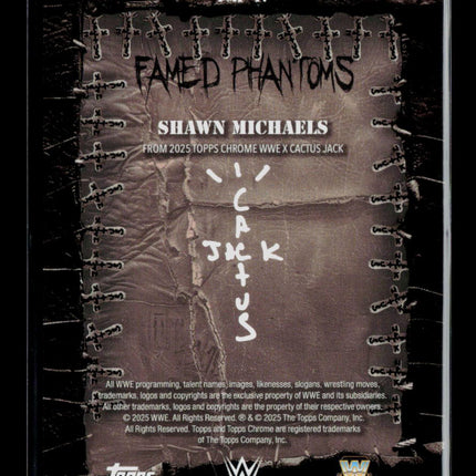 2025 Topps Chrome WWE x Cactus Jack Shawn Michaels #FMP-17 /25