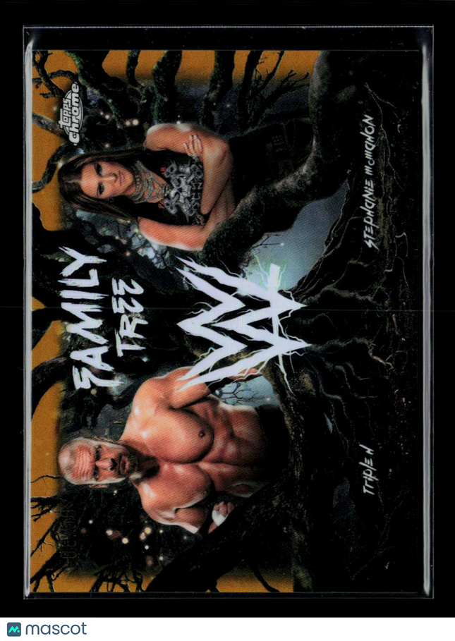 2026 Topps Chrome WWE Stephanie McMahon Triple H #FAM-HM /50