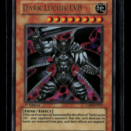 Yu-Gi-Oh! Dark Lucius LV8 Cyberdark Impact Ultra Rare • CDIP-EN011