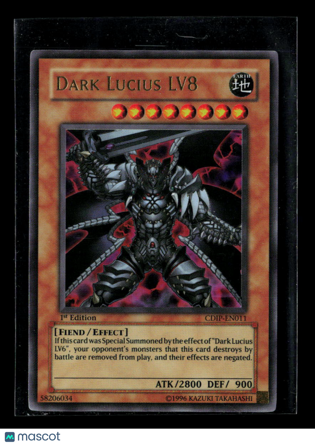 Yu-Gi-Oh! Dark Lucius LV8 Cyberdark Impact Ultra Rare • CDIP-EN011