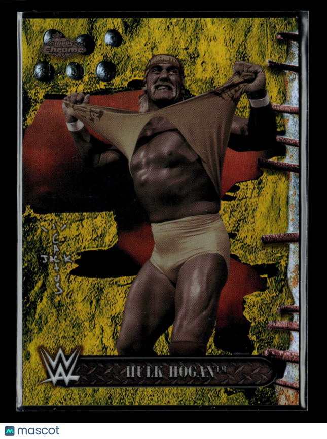 2025 Topps Chrome WWE Cactus Jack Hulk Hogan #60 Gold /50