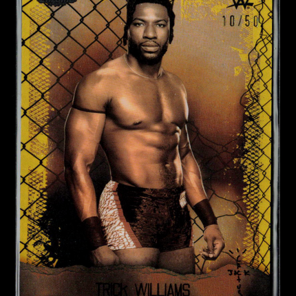 2025 Topps Chrome WWE Astro Knights Cactus Jack Trick Williams #AOK-9 Gold 10/50