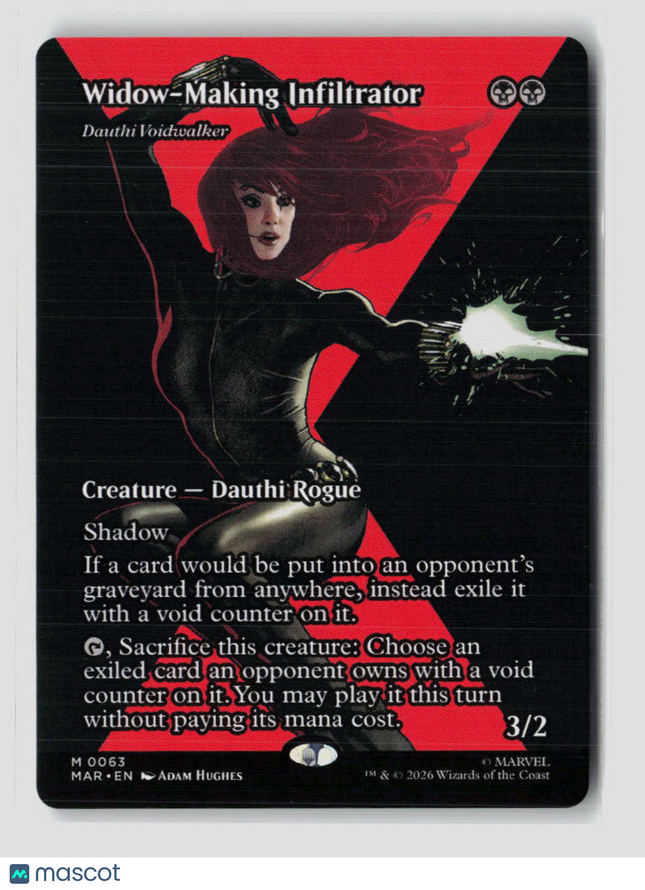 MTG Widow-Making Infiltrator (Borderless) Marvel Eternal-Legal M • 63 Normal