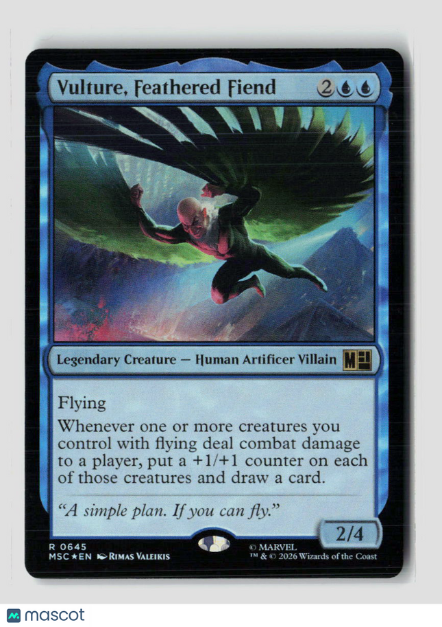 MTG Vulture, Feathered Fiend Commander: Marvel Super Heroes R • 645 Foil