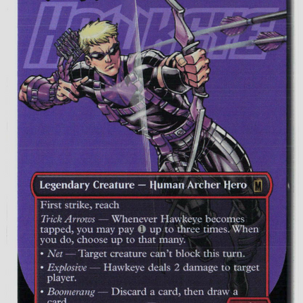 MTG Hawkeye, Master Marksman (Borderless) Marvel Super Heroes R • 367 Foil