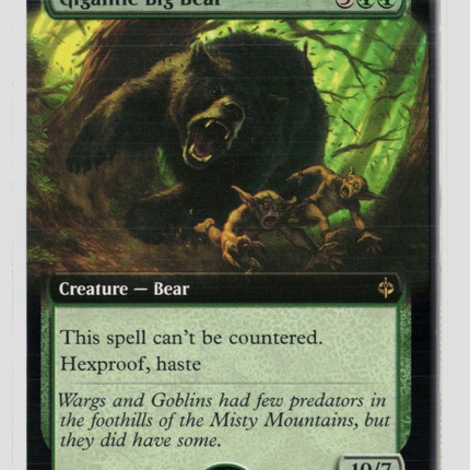 MTG Gigantic Big Bear (Extended Art) The Hobbit R • 307 Normal