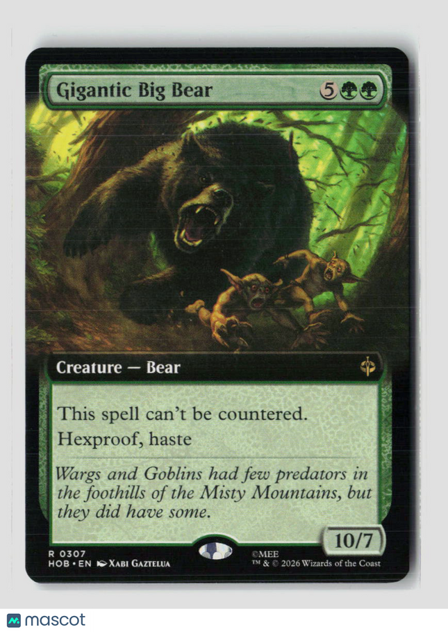 MTG Gigantic Big Bear (Extended Art) The Hobbit R • 307 Normal