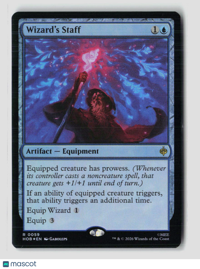 MTG Wizard's Staff The Hobbit R • 59 Foil