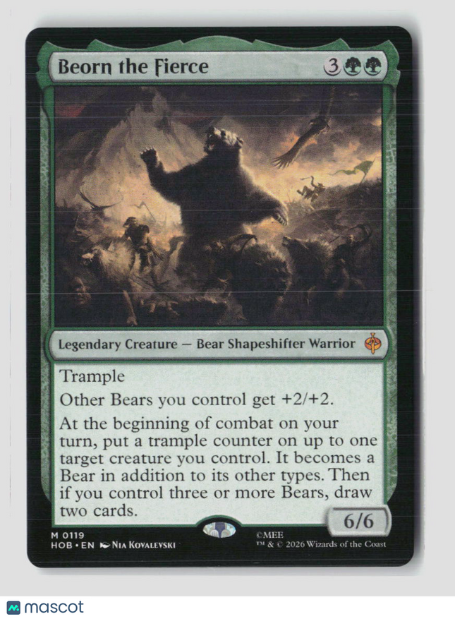 MTG Beorn the Fierce The Hobbit M • 119 Normal