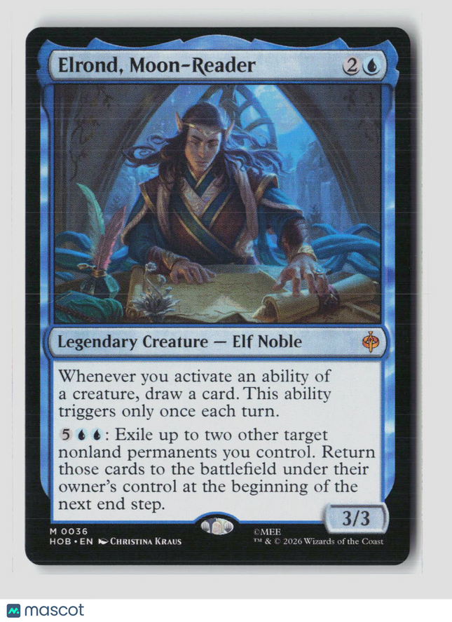 Magic: The Gathering Elrond, Moon-Reader The Hobbit M • 36 Normal