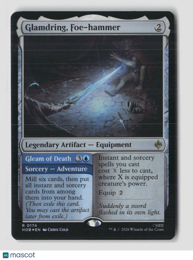 Magic: The Gathering Glamdring, Foe-hammer The Hobbit R • 174 Foil