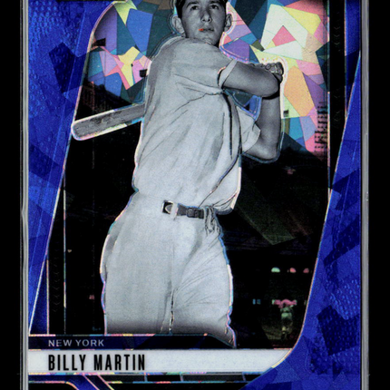 2025 Panini Prizm Baseball Billy Martin #109 Blue Cracked Ice