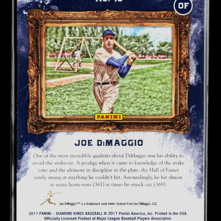 2017 Panini Diamond Kings Joe DiMaggio #18 Gray Frame