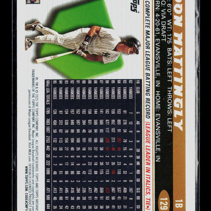 2025 Topps Archives Don Mattingly #129