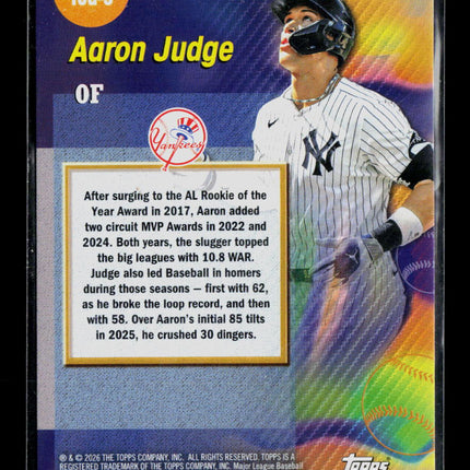 2026 Topps Aaron Judge #TOG-3 Titans of the Game