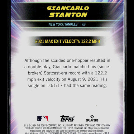 2024 Topps Stadium Club Giancarlo Stanton #VV-2