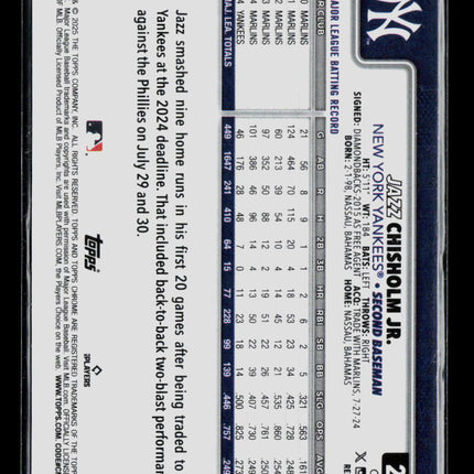 2025 Topps Chrome Jazz Chisholm Jr. #283 Refractor