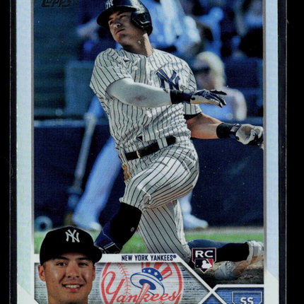 2023 Topps Series 2 Anthony Volpe #460 RC Rainbow Foil