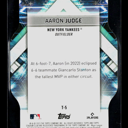 2023 Topps Stadium Club Triumvirates Aaron Judge #T-5