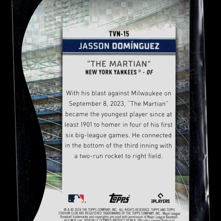 2024 Topps Stadium Club Chrome Jasson Domínguez #TVN-15 RC