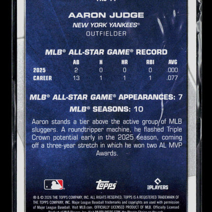 2026 Topps Perennial All-Stars Aaron Judge #PAS-14
