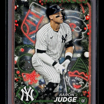2024 Topps Holiday Aaron Judge #H99 Silver Metallic