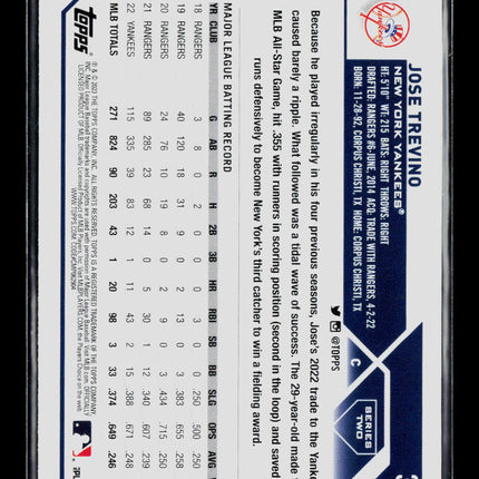 2023 Topps Series Two Jose Trevino #373 Gold