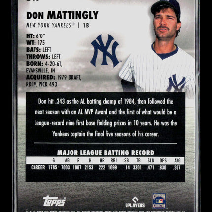 2023 Topps Stadium Club Don Mattingly #248 Red Foil