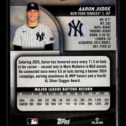 2025 Topps Stadium Club Aaron Judge #139 Green