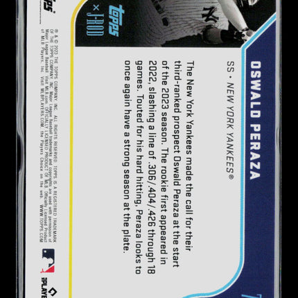 2023 Topps x J-Rod Oswald Peraza #73 21/75 RC