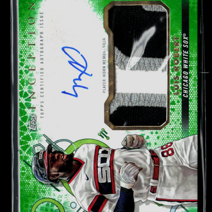 2022 Topps Inception Luis Robert #IAP-LR Green Inception Patch Auto /99