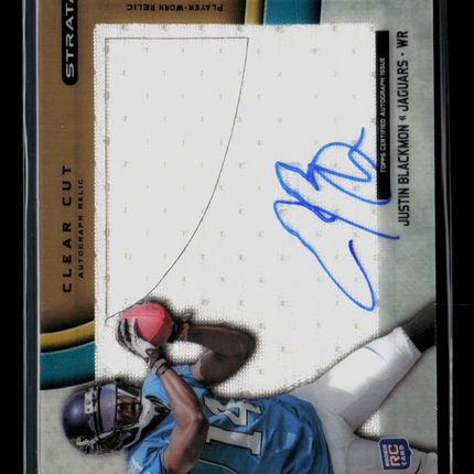 2012 Topps Strata Justin Blackmon #CCAR-JB RC Patch Auto /99