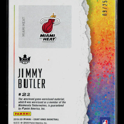 2020 Panini Court Kings Jimmy Butler #AE-JBT 09/25 Memorabilia