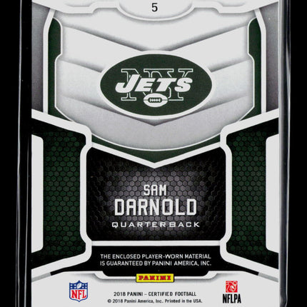 2018 Panini Certified Sam Darnold #5 Orange Patch /399