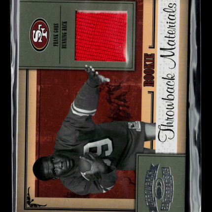 2005 Donruss Throwback Threads Frank Gore #212 Patch