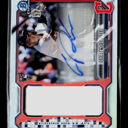 2026 Bowman Chrome Chase DeLauter #JCAR-CD RC Patch Auto /150