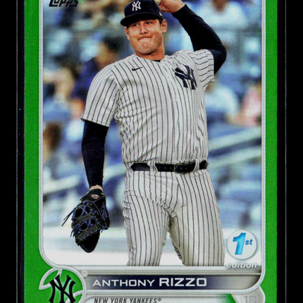 2022 Topps 1st Edition Anthony Rizzo #242 Green /99