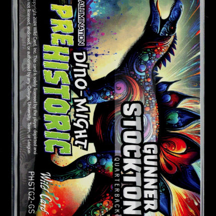 2024 Wild Card Alumination Prehistoric Dino-Might Gunner Stockton #PHSTG2-GS 3/5
