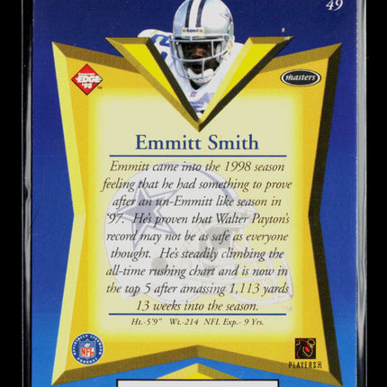 1998 Collector's Edge Masters Emmitt Smith #49 4700/5000