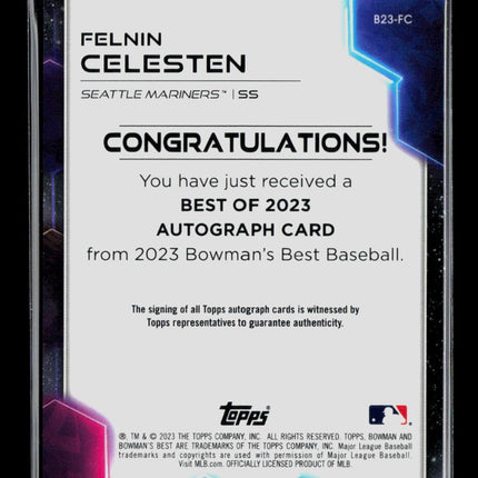 2023 Bowman's Best Felnin Celesten #B23-FC Auto