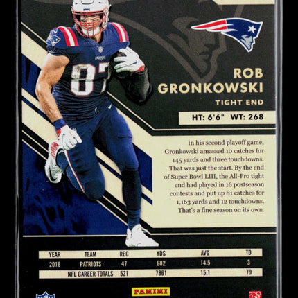 2019 Panini Gold Standard Rob Gronkowski #39 96/99