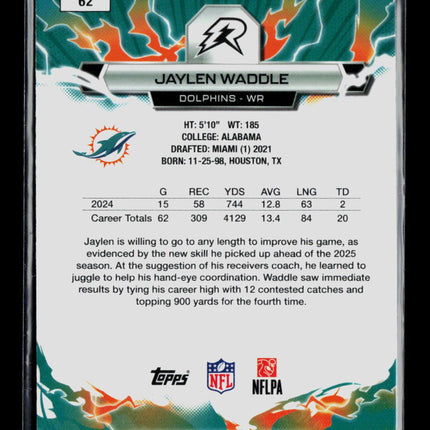 2026 Topps Resurgence Jaylen Waddle #62 176/275