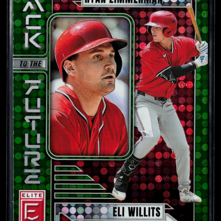 2026 Panini Donruss Elite Baseball Ryan Zimmerman Eli Willits #2 Green