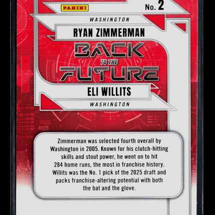 2026 Panini Donruss Elite Baseball Ryan Zimmerman Eli Willits #2 Green