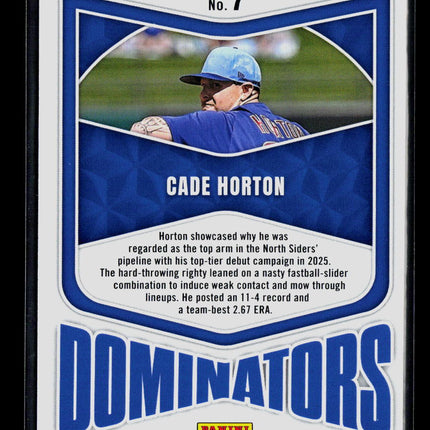2026 Panini Donruss Elite Cade Horton #7 Green