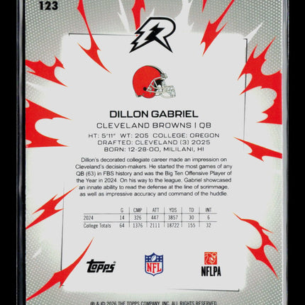 2026 Topps Resurgence Dillon Gabriel #123 RC